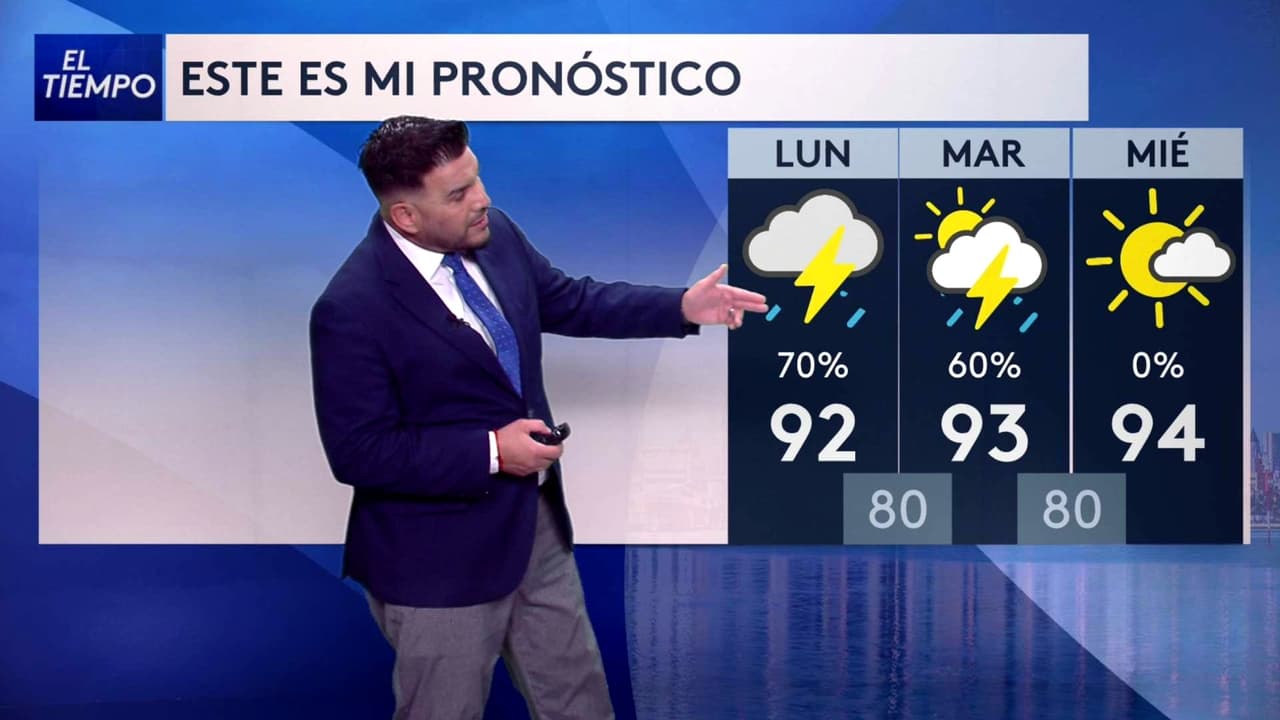 Pronóstico del tiempo hoy en Miami: 70% de probabilidad de lluvia; el termómetro alcanzará 92 °F