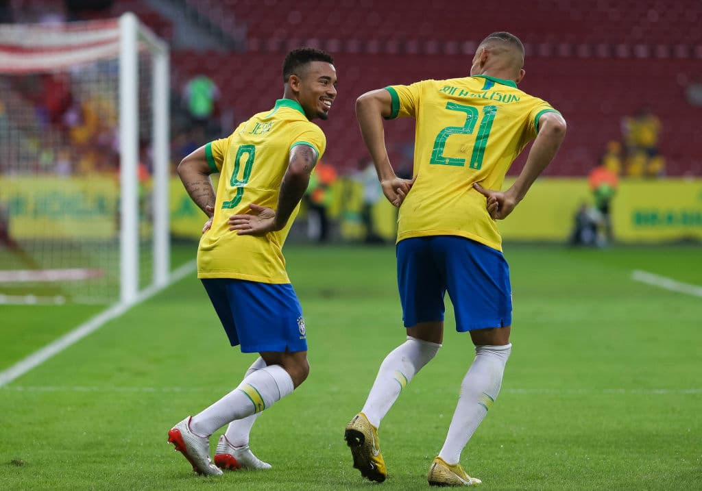 A los 47 minutos de partido, Gabriel Jesús se apuntó el cuarto tanto de la 'Canarinha', y su segundo del partido.