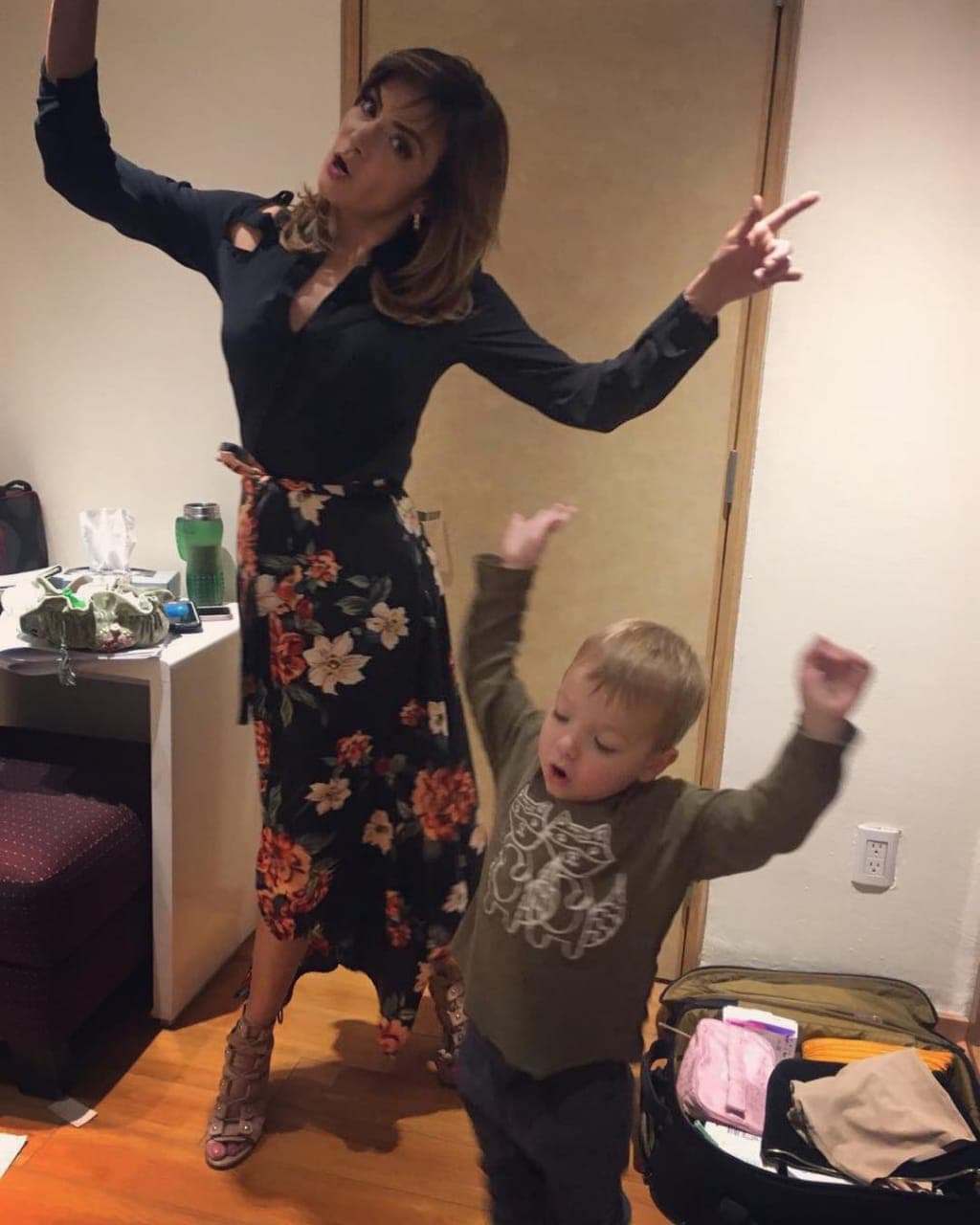 'La Tropa' se hizo presente en el cumpleaños número 4 de León, el único hijo de la también presentadora de televisión.