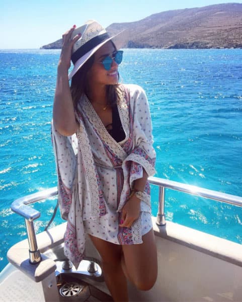 "No me quiero ir nunca", fue el mensaje que publicó en Instagram sobre este lugar.