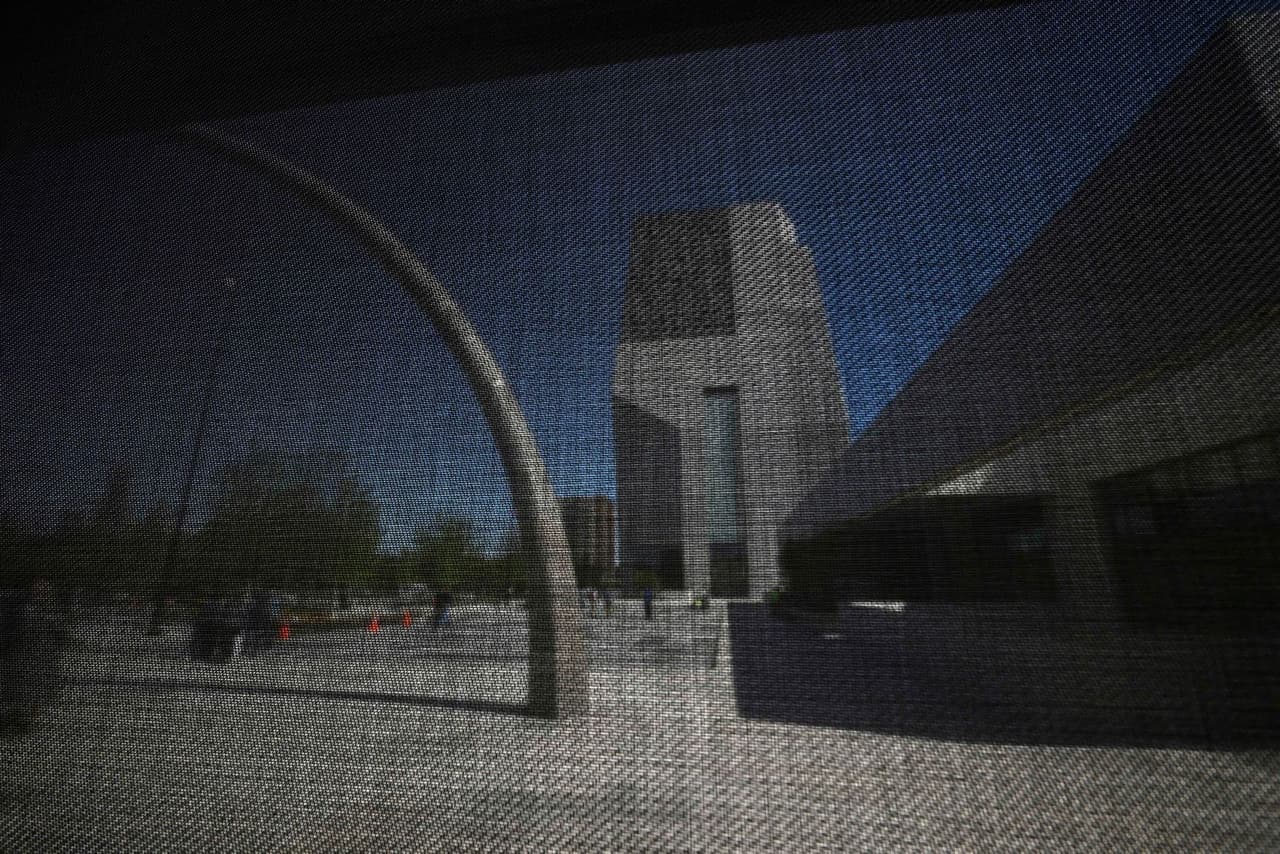 Vista desde una ventana de la Biblioteca Pública de Chicago en el Centro Presidencial Obama, en Chicago, el jueves 28 de mayo de 2026