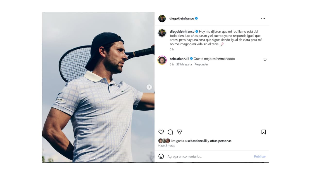 El actor presenta problemas en la rodilla.