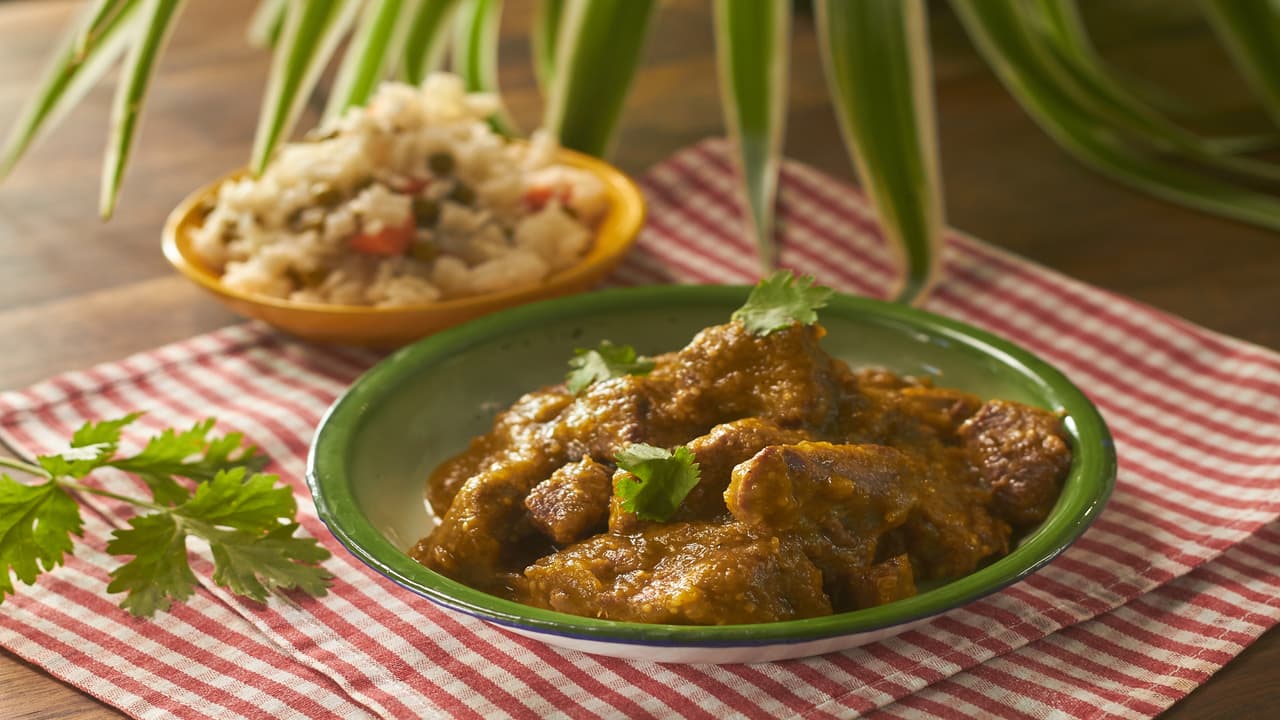 Carne en salsa verde 