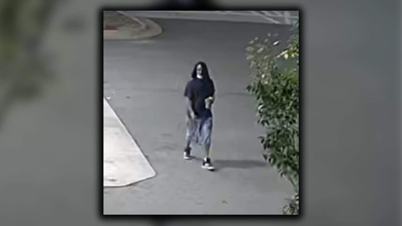 El hombre caminando por la carretera hacia la gasolinera. Cuando la vio, cambió de dirección, se acercó a ella por detrás.