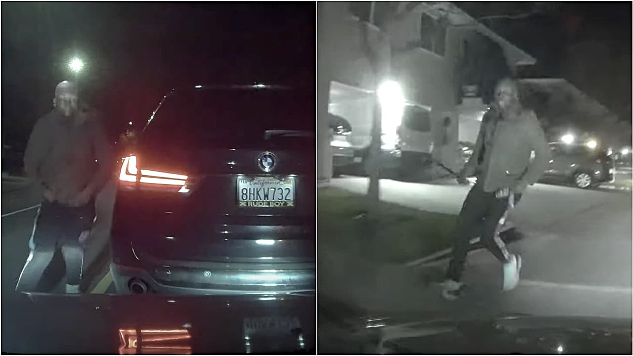 "Pensé que era un bate": Video muestra ataque con machete contra un repartidor de comida en California