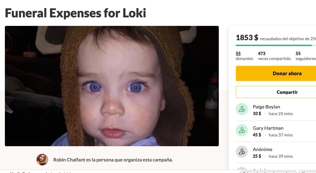 Un pequeño de dos años murió intentando rescatar a su mascota de las llamas