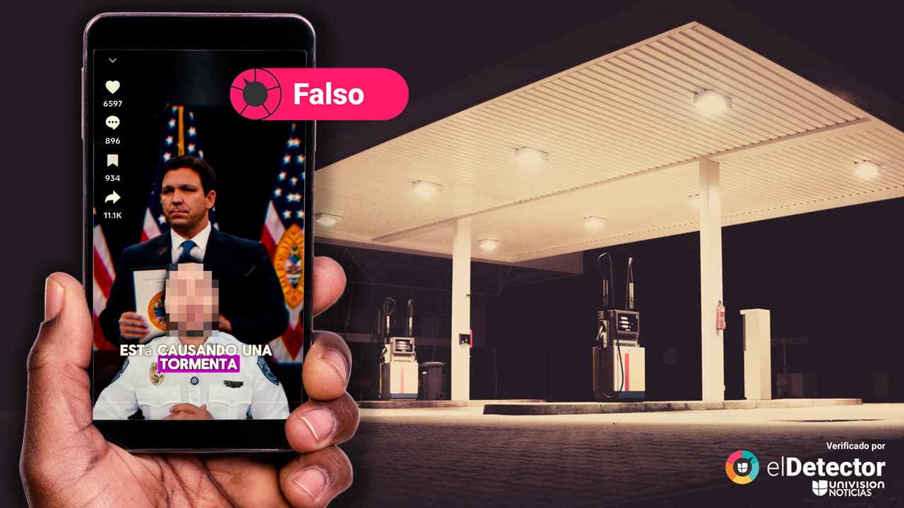 Es falso que Ron DeSantis firmó una ley que obliga a las gasolineras a verificar el estatus migratorio de sus clientes