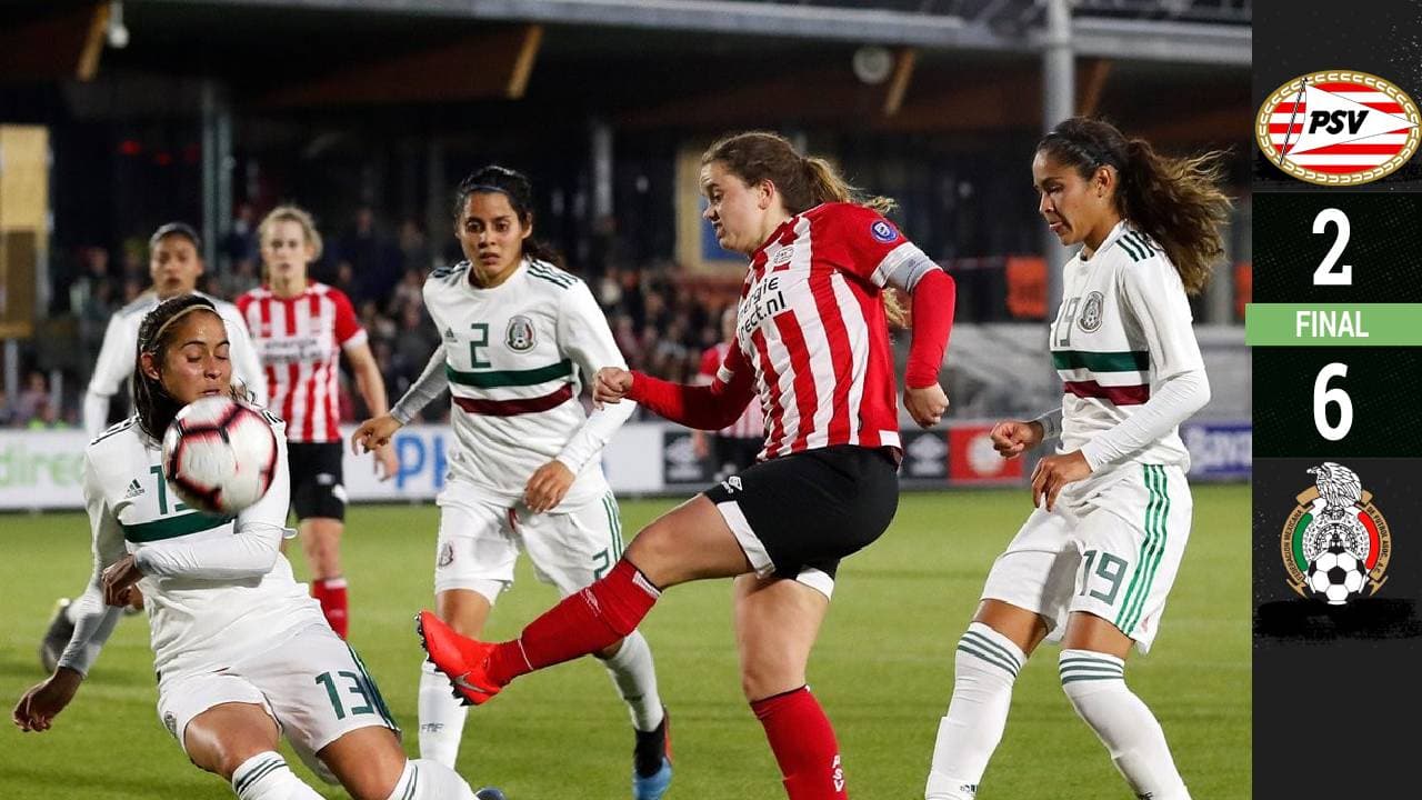 Con Chucky como fan número 1, la Selección Mexicana femenil goleó al PSV