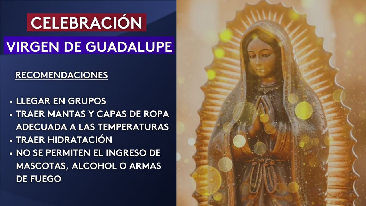 Prepárese para las bajas temperaturas: Estas son las recomendaciones si planea asistir a la celebración de la Virgen de Guadalupe en Illinois
