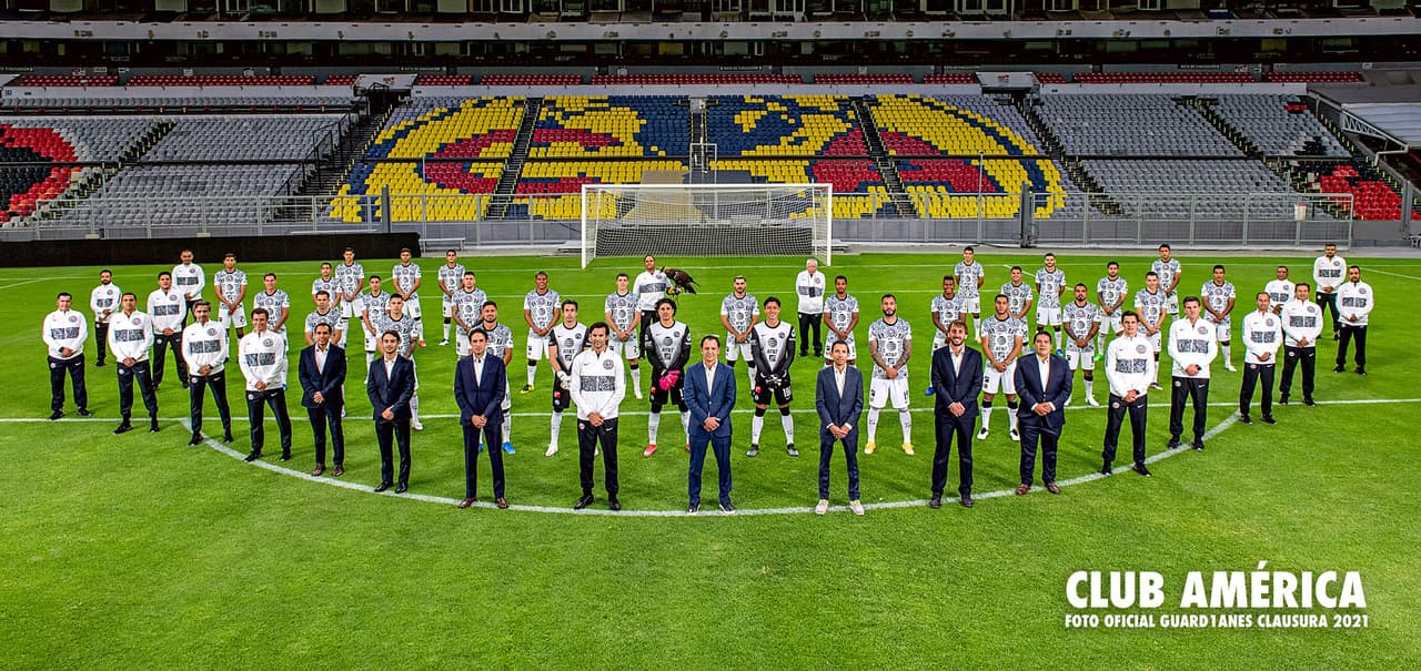 Con Nico Castillo, América se tomó la foto oficial del Guard1anes 2021