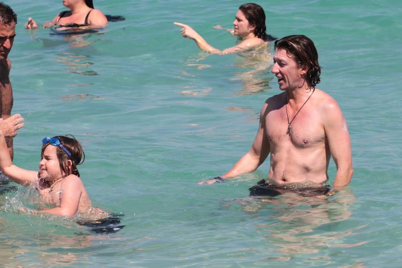 El empresario estuvo en Florida para pasar su tiempo con su hijo.