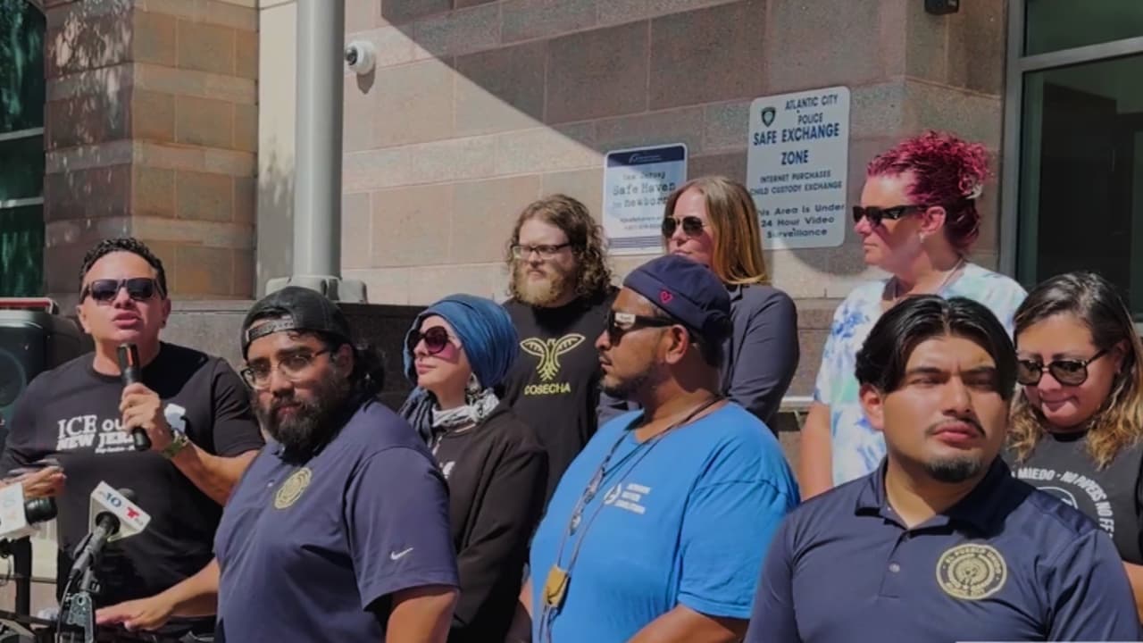 Cinco detenidos en protesta por operativos de ICE en Atlantic City; surgen acusaciones contra la policía local