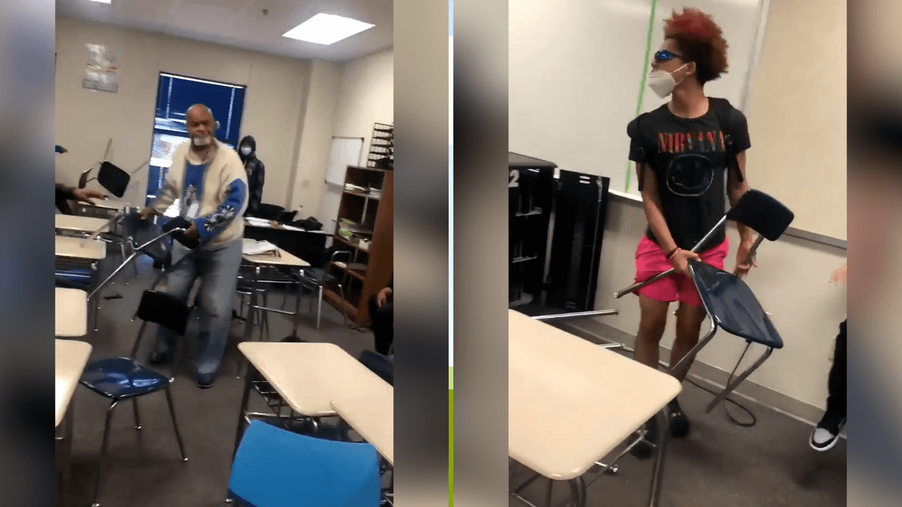 Un maestro y sus alumnos arman trifulca a sillazos en escuela de DeSoto