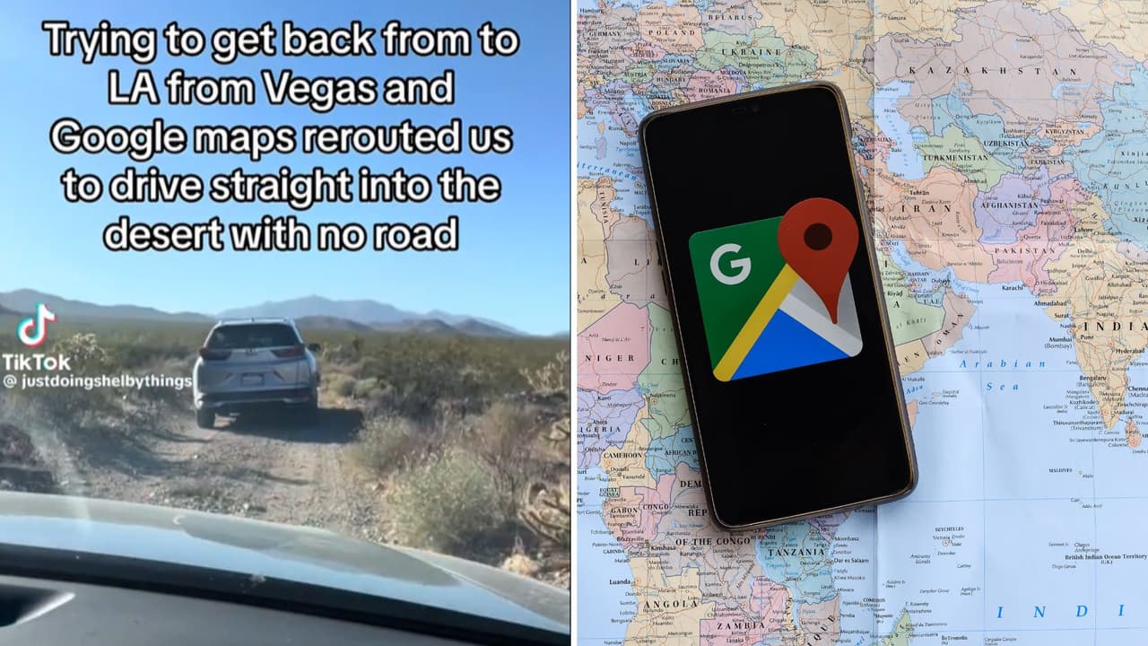 Google Maps lleva residentes de Los Ángeles por una ruta equivocada y los deja varados en el desierto de Nevada