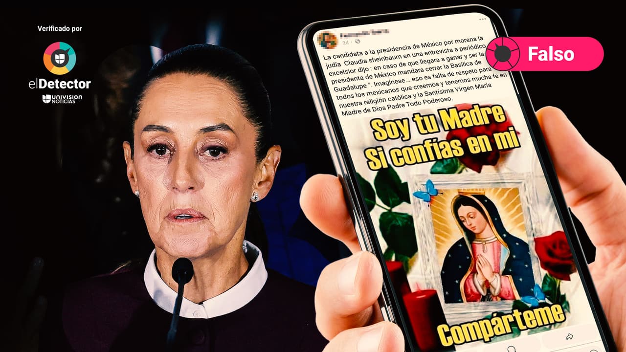 Es falso que la candidata mexicana Claudia Sheinbaum propone “cerrar la Basílica de Guadalupe”  