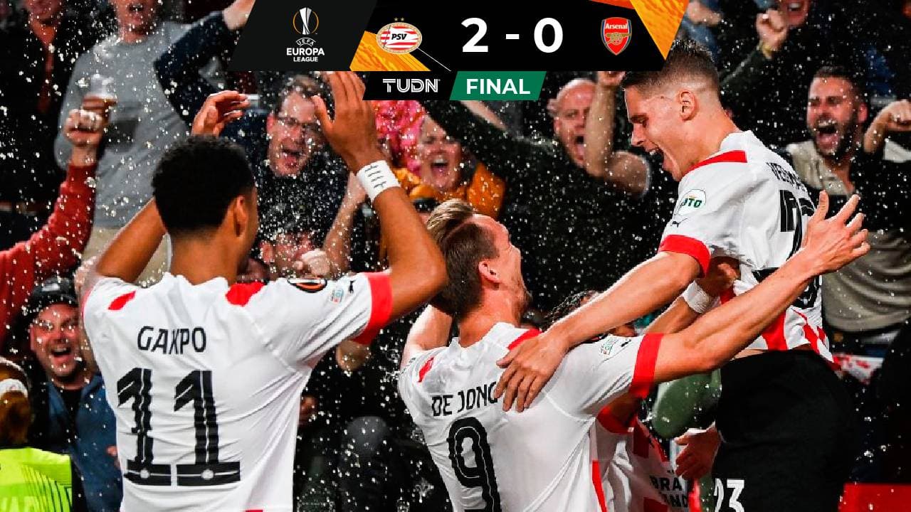 Con Erick Gutiérrez, PSV le quitó el invicto al Arsenal en la Europa League
