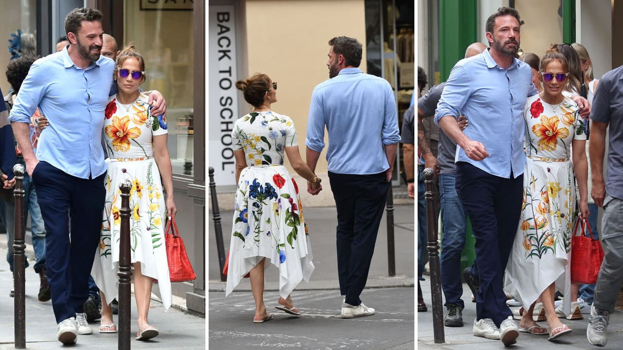 Jennifer Lopez y Ben Affleck en París