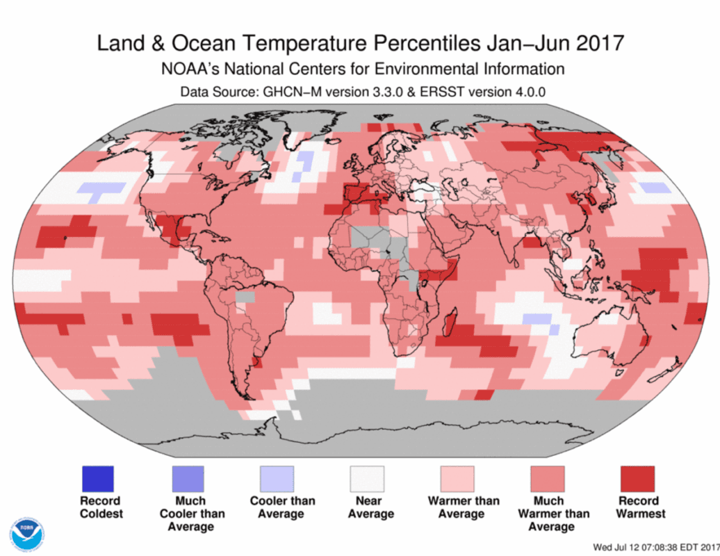 Si eres menor de 32 años, nunca has vivido un mes con una temperatura por debajo del promedio