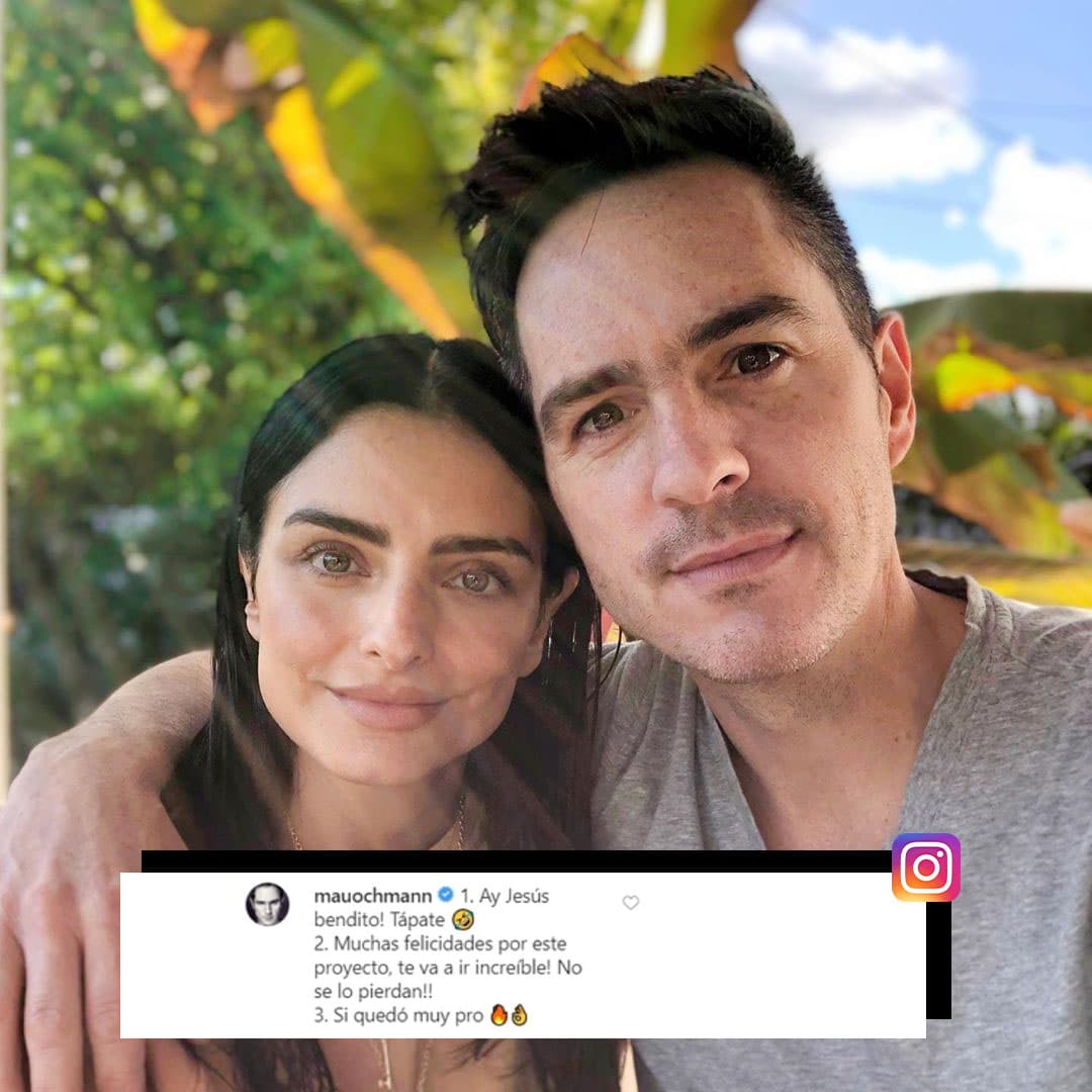 Otro que también apareció fue su exesposo 
<b>Mauricio Ochmann</b>, que le escribió: “¡Ay Jesús bendito! Tápate”, en referencia a la candente foto.