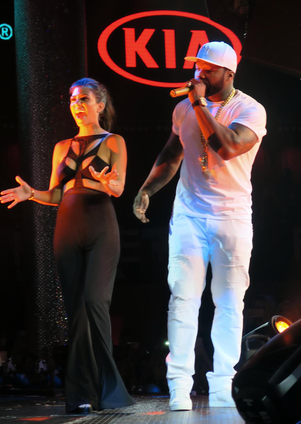 Fueron a ver cantar a 50 Cent.