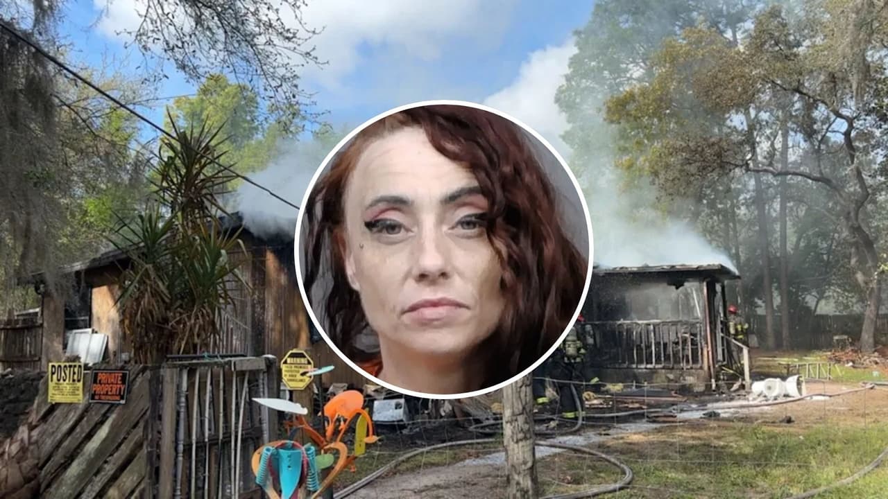 Mujer es acusada de incendiar casa con su esposo e hijo dentro
