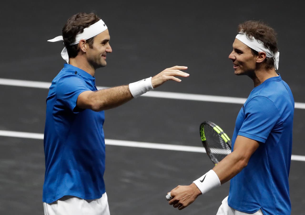 Roger Federer jugará junto a Rafael Nadal este viernes su último partido