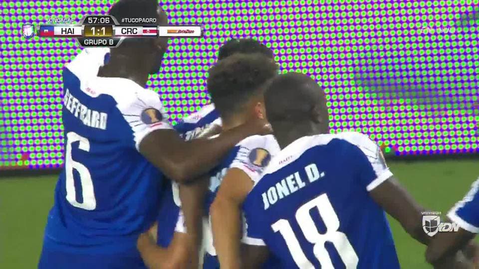 ¡GOOOL! Duckens Nazon anota para Haiti