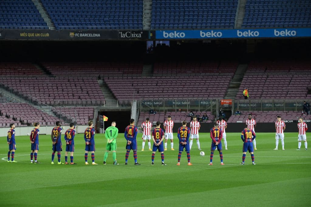 Lionel Messi y Antoine Griezmann le dan la victoria al Barcelona ante el Athletic Bilbao 2-1 y ya iguala en puntos al Real Madrid en la tabla de posiciones de LaLiga.