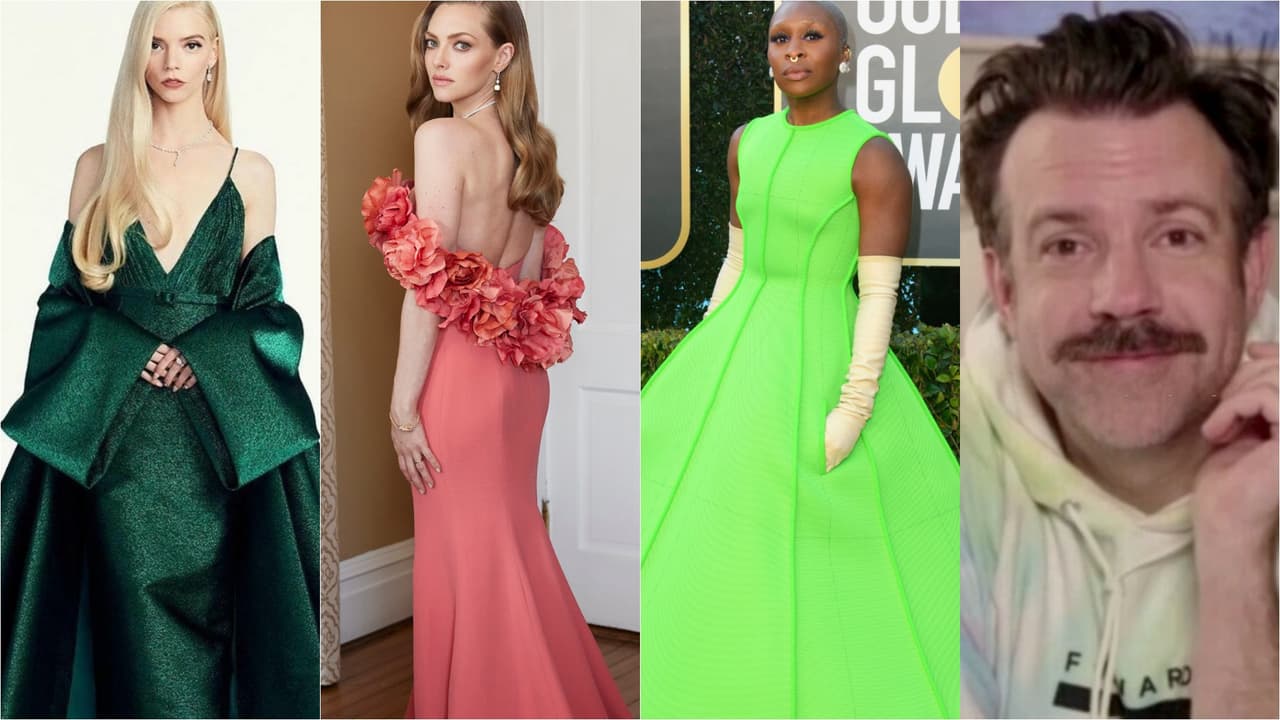 Los mejores y peores vestidos de los Golden Globe 2021 (o el código de vestimenta que nadie entendió) 