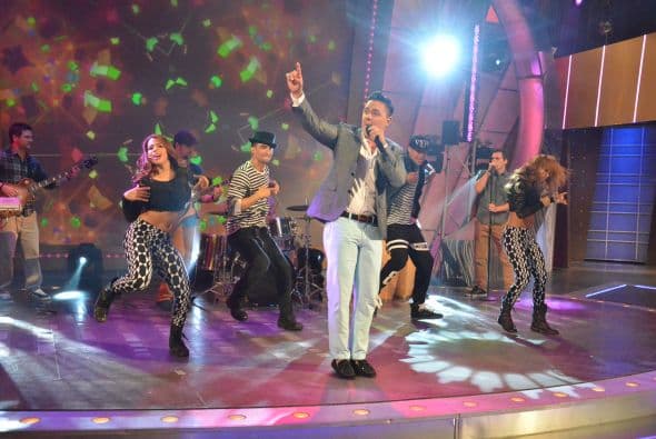 Se le notó confiado y feliz por la gran presentación.