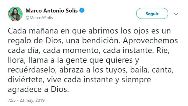 Tras la tragedia que involucró a su equipo de trabajo, la mañana de este 23 de mayo 'El Buki' envió un mensaje de reflexión a sus más de 12 millones de seguidores, fomentando que la gente demuestre su cariño a sus seres queridos.