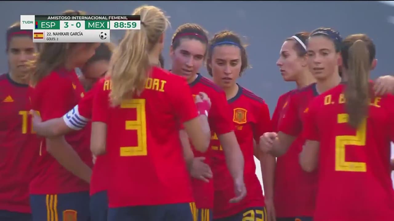 ¡Doblete de Nahikari García! España firma la goleada 3-0 ante México