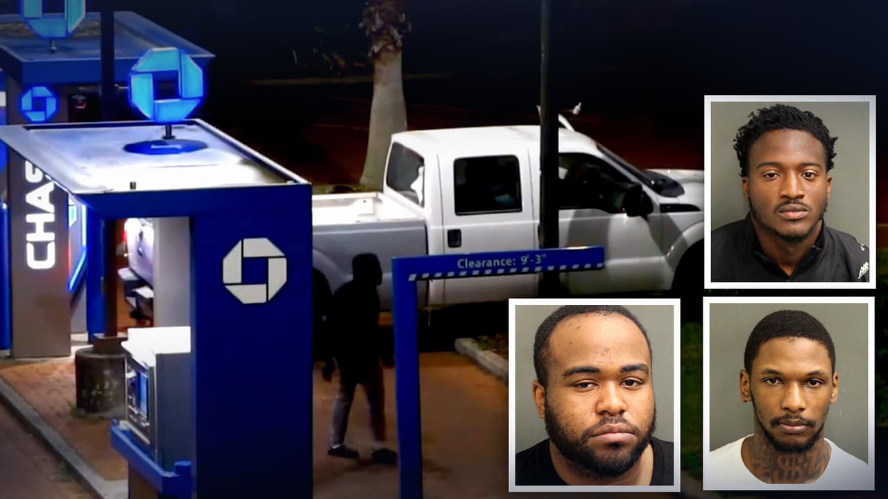 Arrestan a tres sospechosos por robar un cajero automático en Orlando