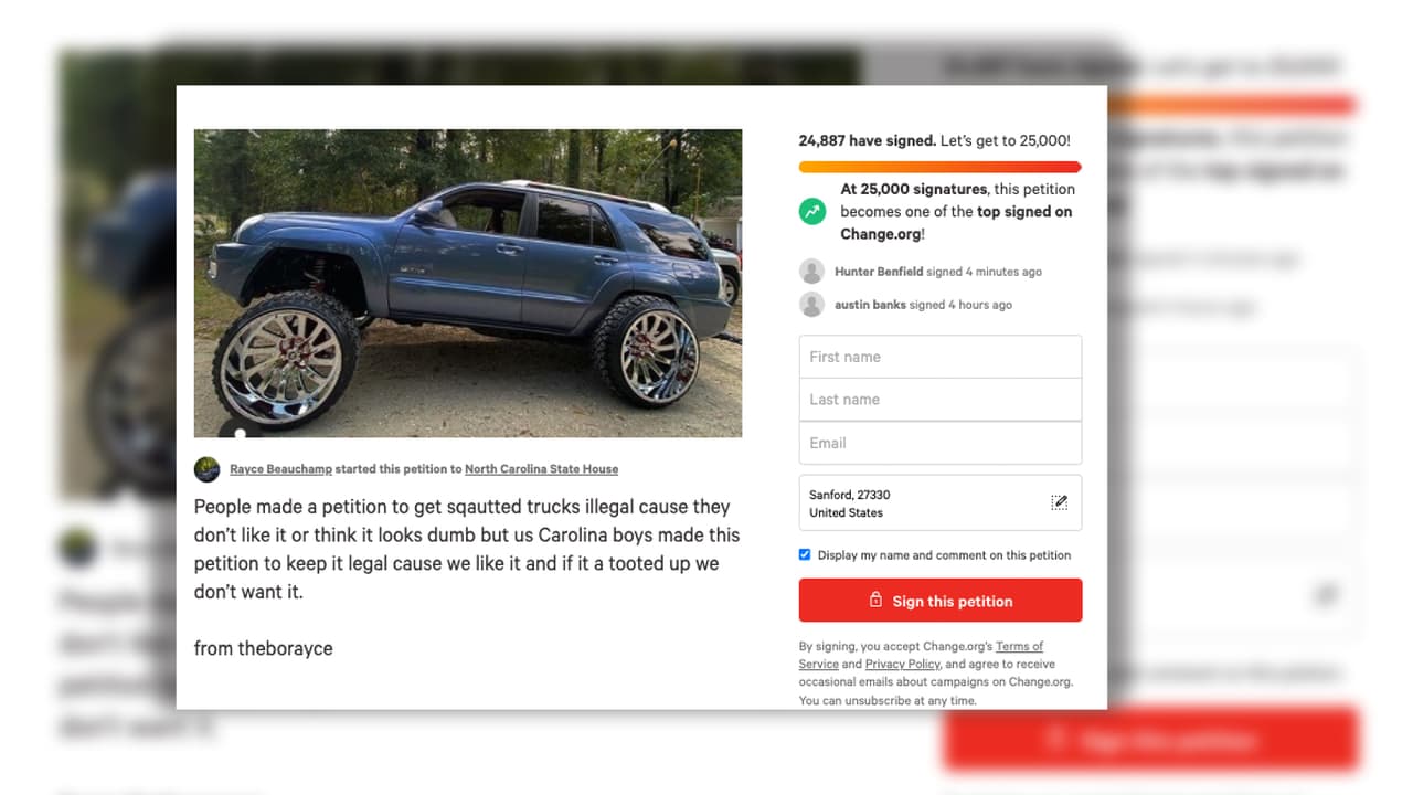 Entra en vigencia ley que prohíbe los vehículos modificados en Carolina del Norte 