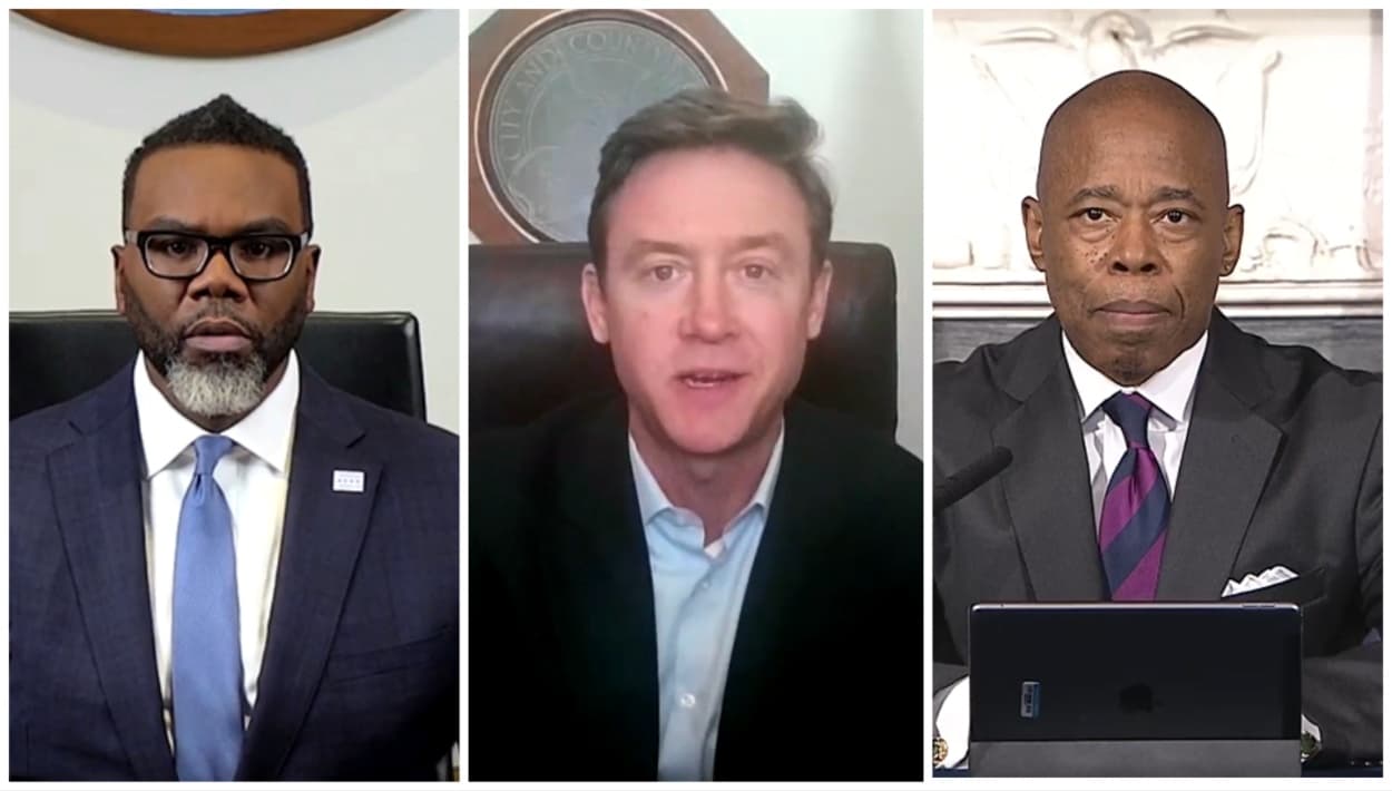 Los alcaldes de Chicago, Denver y Nueva York tuvieron una reunión virtual para tratar la crisis migratoria que viven las ciudades.