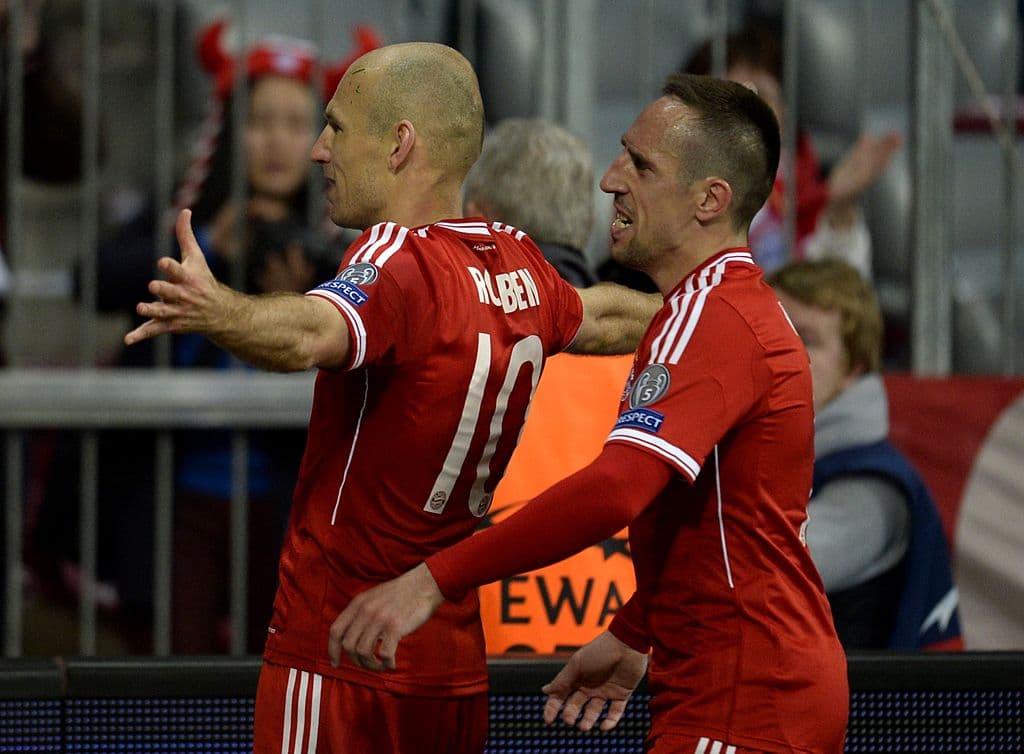 <b>Robben - Ribéry </b>- La dupla de Arjen Robben y Franck Ribéry fu una de las más temibles en el futbol europeo ya que juntos en el Bayern Múncivh lograron conseguir todo a nivel de clubes.