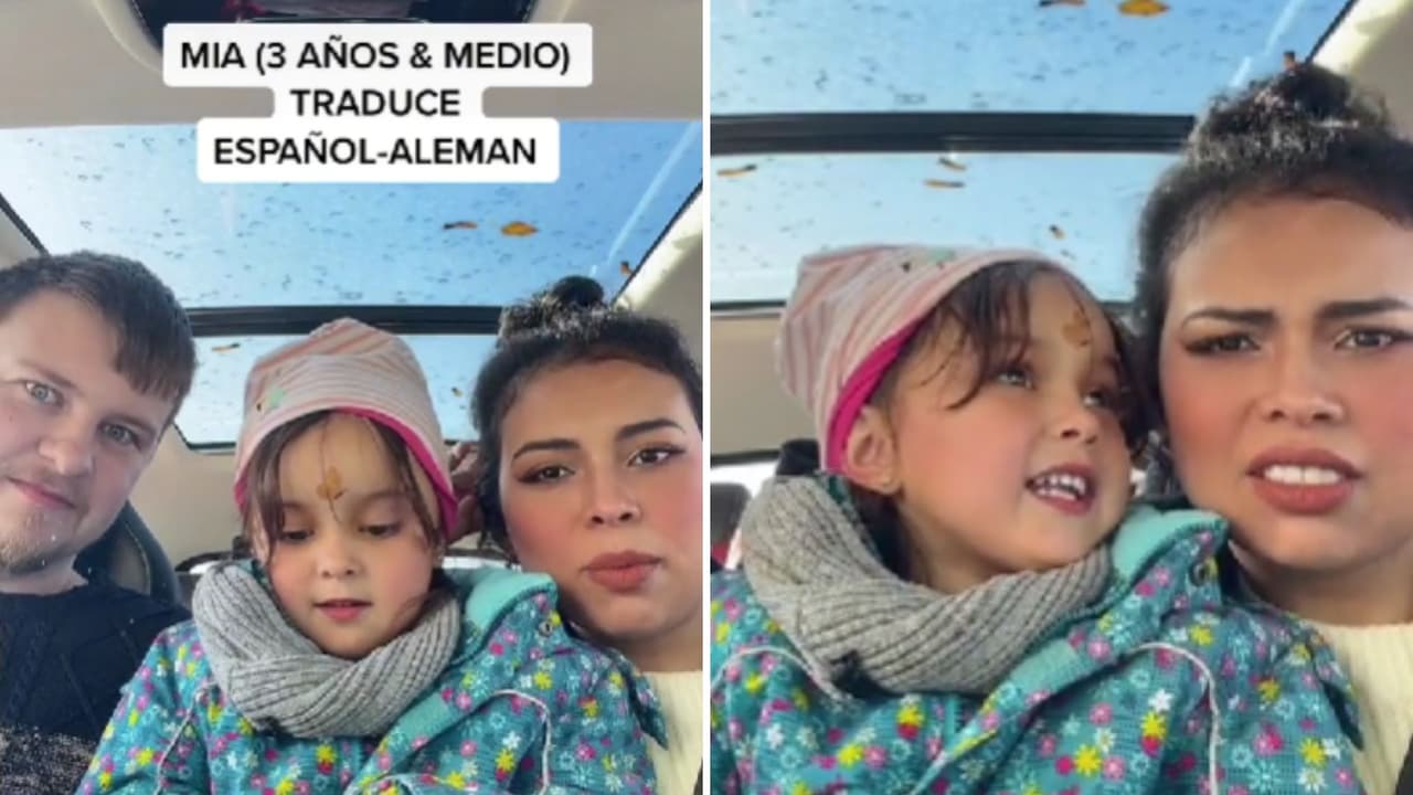 Niña bilingüe intenta traducir a sus padres, pero se confunde de idioma y divierte a TikTok
