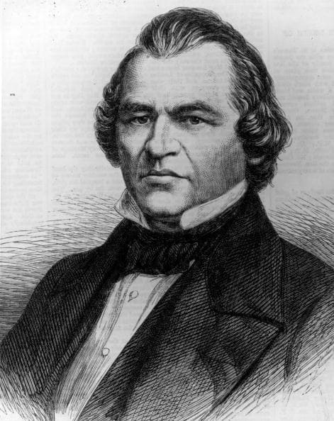 #17 Andrew Johnson, desde 15 de abril de 1865 y hasta 4 de marzo de 1869.
