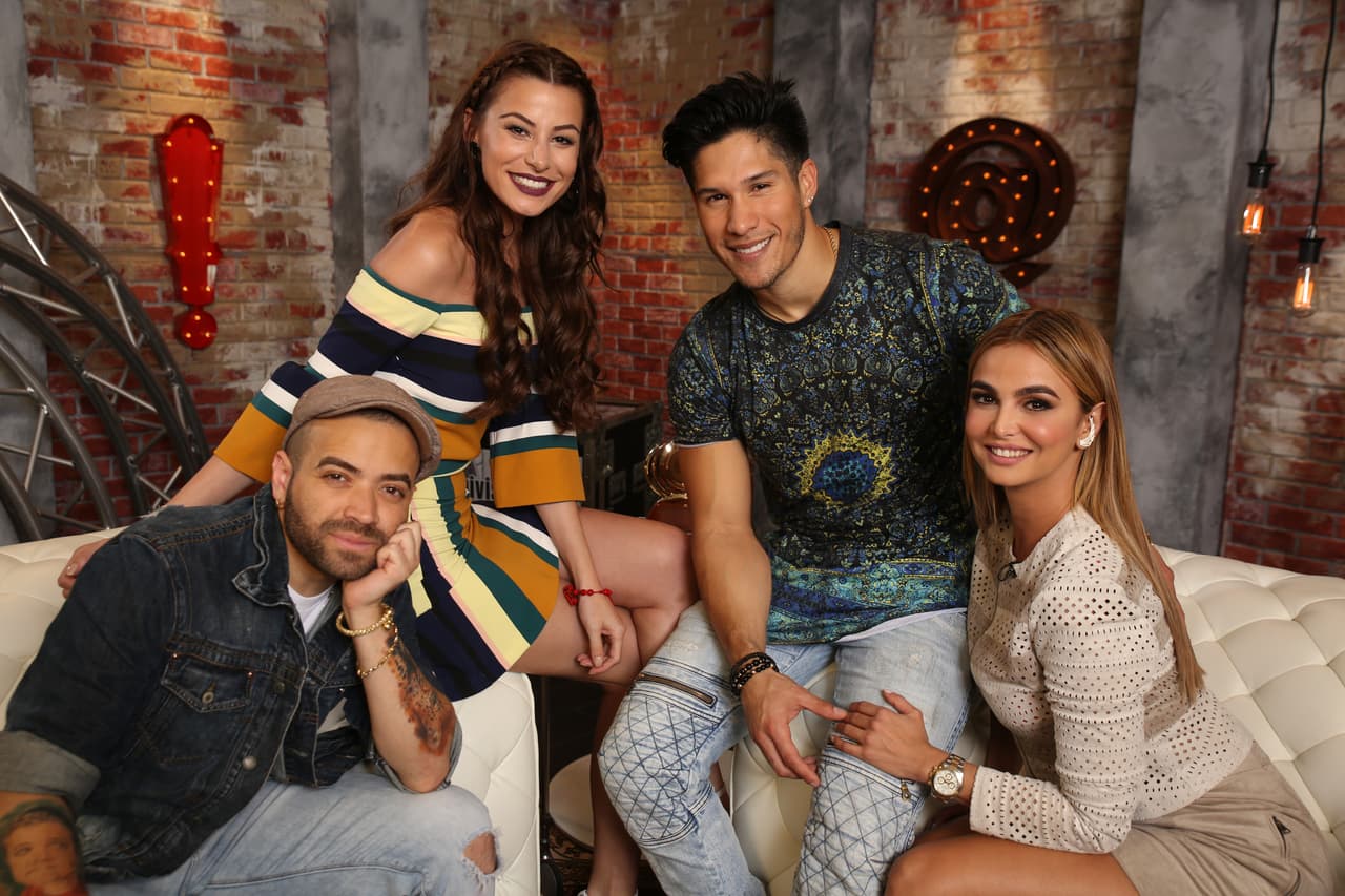 Nuestras presentadoras Nastassja Bolívar y Carolina Macallister la pasaron muy bien junto a estos chicos.