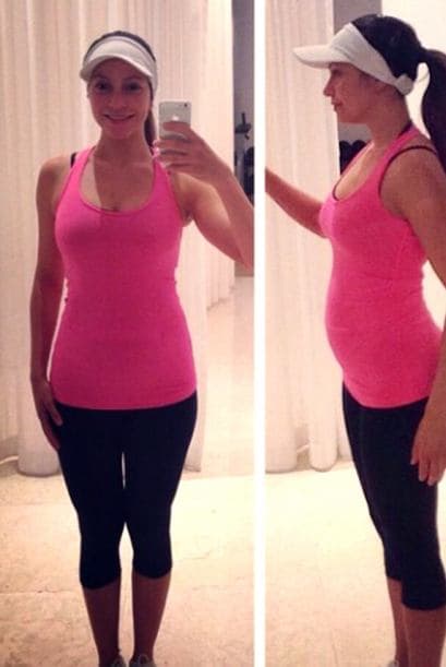A las dos y medio semanas de embarazo, Satcha contó que ha perdido 9 lbs. de su peso normal y está lista para volver al ejercicio pero moderadamente. ¡Así despidió el mes de julio!