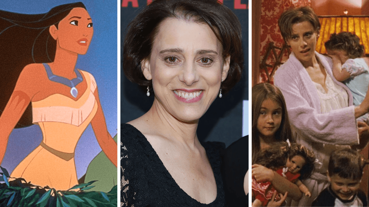 Judy Kuhn como Pocahontas y en 'Encantada'