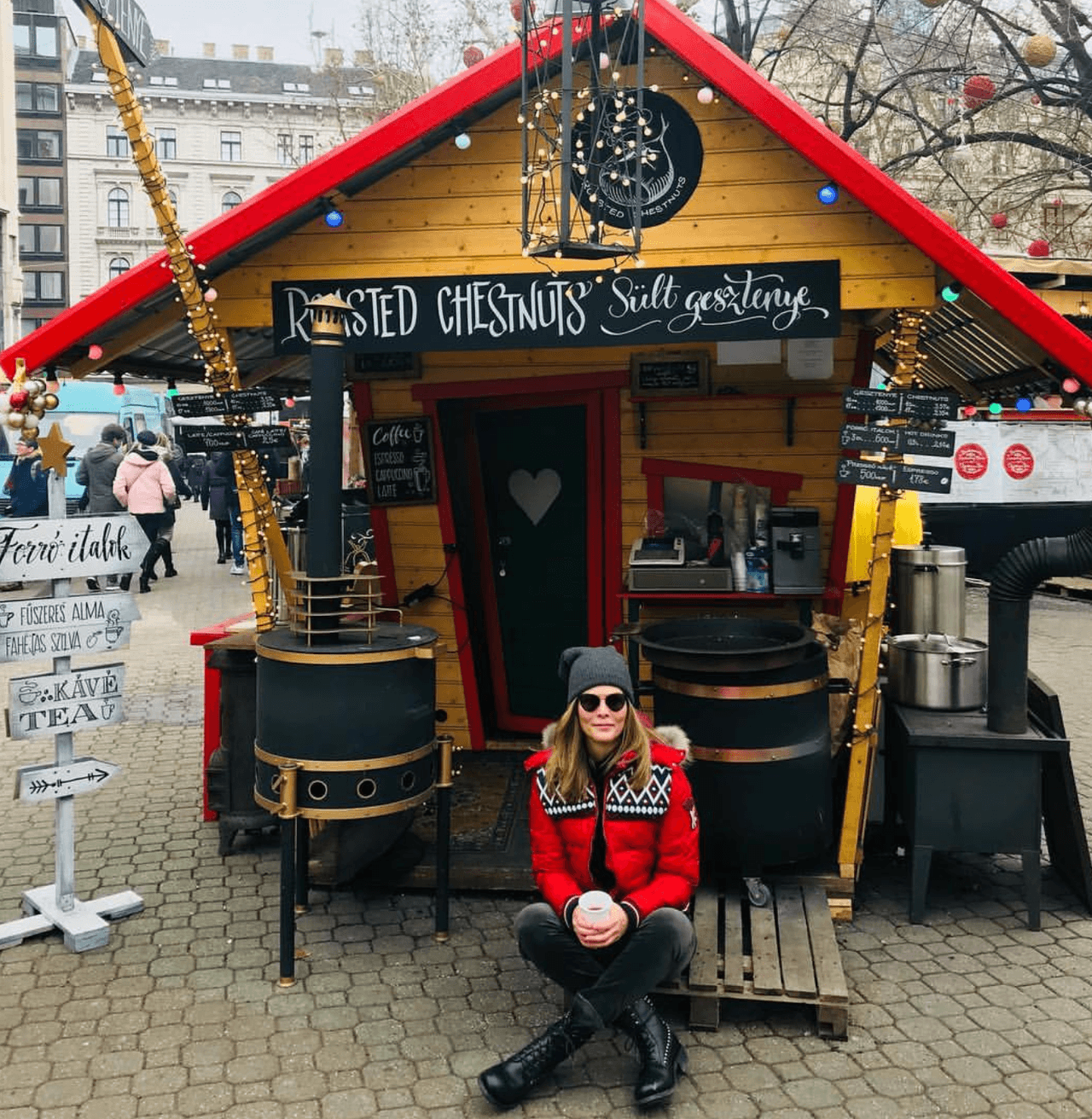 La conductora se tomó esta foto en una tienda que estaba en un mercado navideño en Eslovaquia.