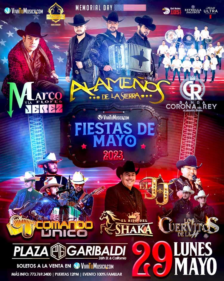 No te pierdas Fiestas de Mayo en Plaza Garibaldi