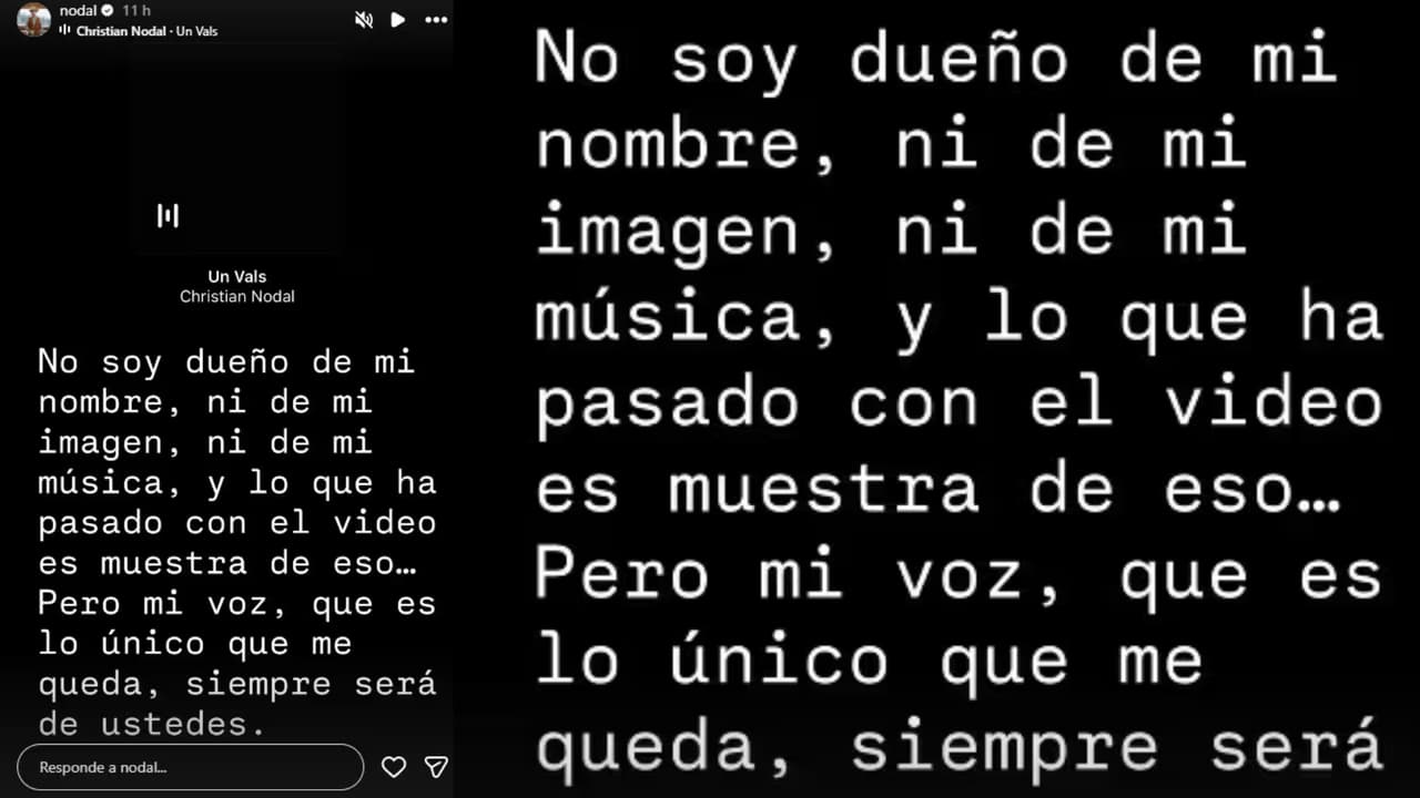 Esta fue la reacción de Nodal tras la polémica por la modelo que aparece en su nuevo video 'Un vals'.