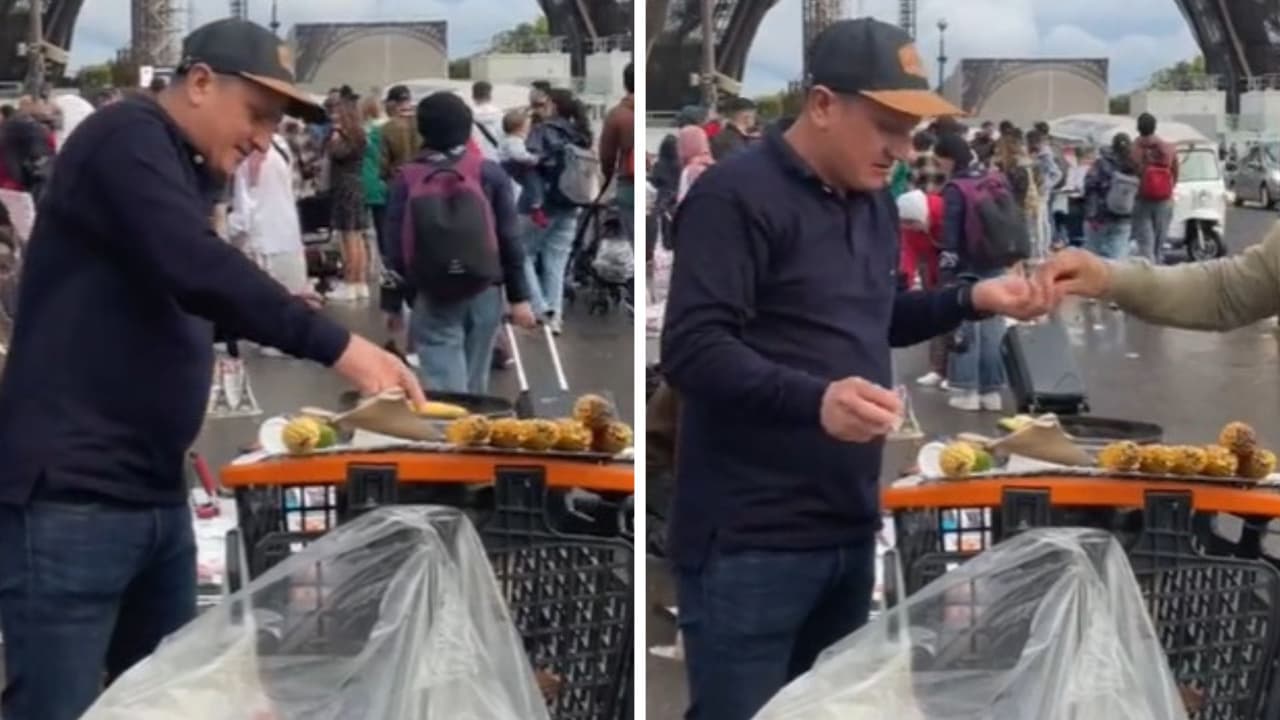 El video también recibió críticas por la "falta de higiene" del vendedor