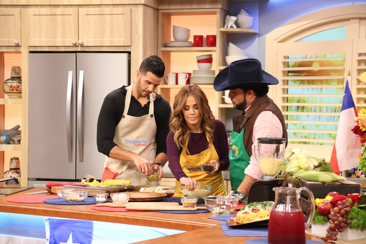 Karla Martínez también ayudó a preparar un delicioso pastel de choclo, típico de las bellas tierras chilenas.