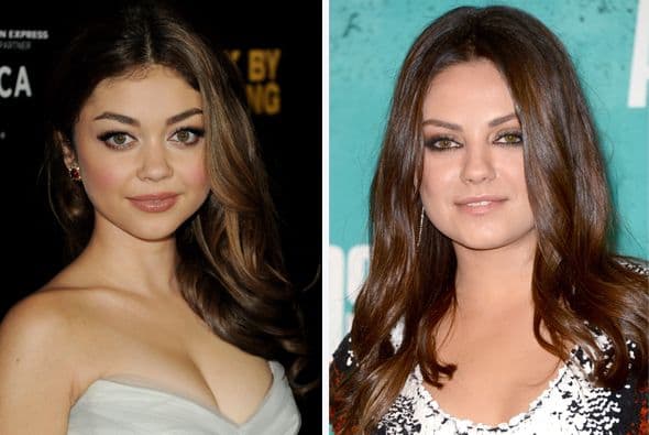 ¡Asombroso! Así de parecdidas son Sarah Hyland y Mila Kunis.