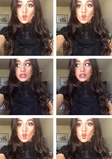 Camilla Belle regaló unas divertidas caras a sus fans.