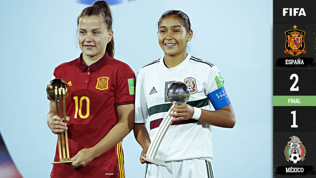 ¡A tan solo un gol! España supera a México y se coronan campeonas de Mundial Femenil Sub-17