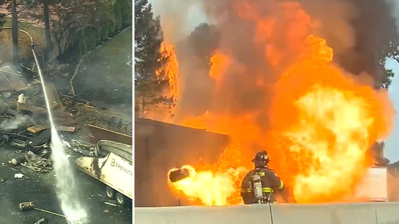 Incendio de tráiler causa cierre de carretera Route 3 en Clifton, Nueva Jersey